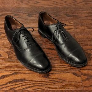 Allen Edmonds Park Avenue Cap Toe Oxfords, 9.5 D, Black